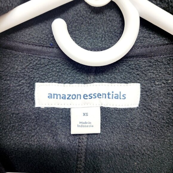 Essentials Size XS Black Full-Zip Fleece Jacket With Pockets Women - Picture 8 of 9